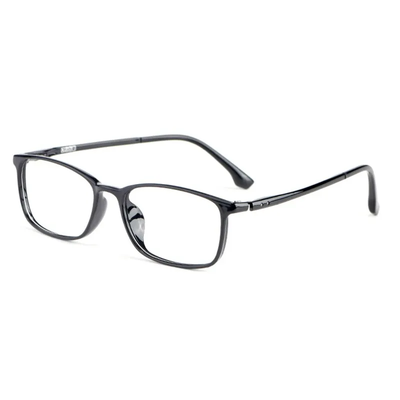 Hotony Unisex Full Rim Square TR 90 Resin Frame Eyeglasses 9801