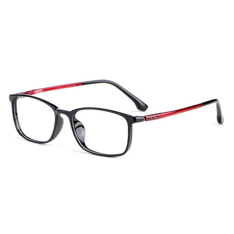 Hotony Unisex Full Rim Square TR 90 Resin Frame Eyeglasses 9801