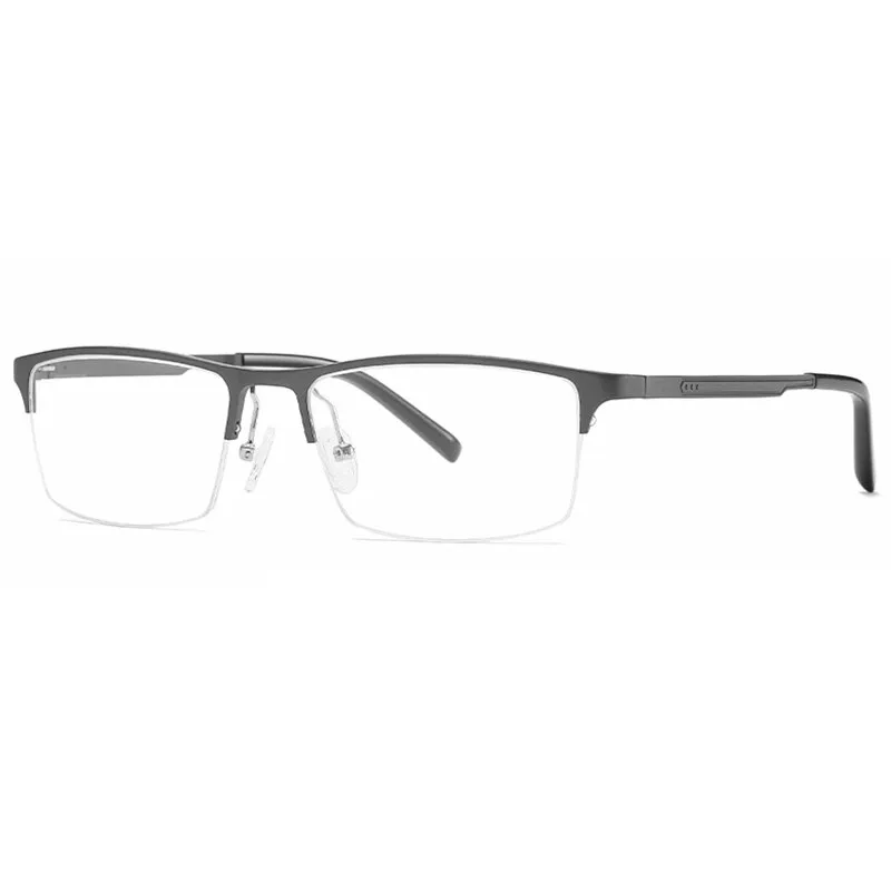 Hotony Unisex Semi Rim Square Alloy Frame Eyeglasses CX6342