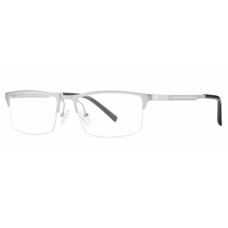 Hotony Unisex Semi Rim Square Alloy Frame Eyeglasses CX6342