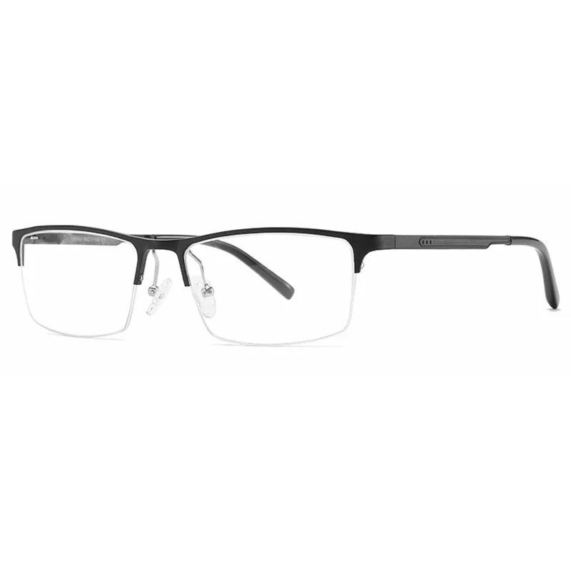 Hotony Unisex Semi Rim Square Alloy Frame Eyeglasses CX6342