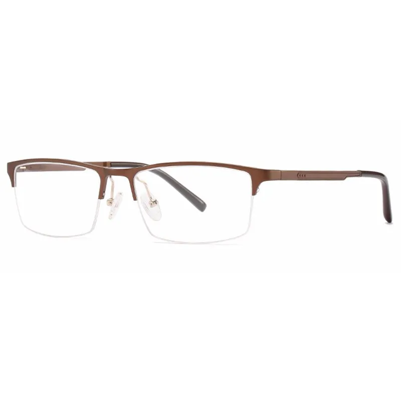 Hotony Unisex Semi Rim Square Alloy Frame Eyeglasses CX6342