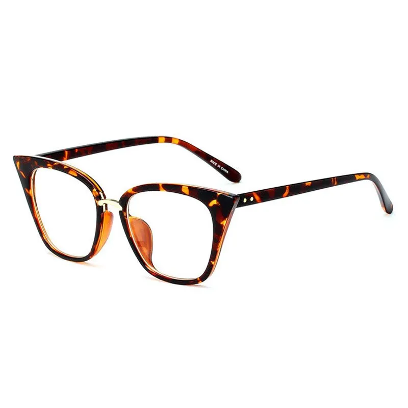 Hotony Women's Full Rim Acetate Cat Eye Frame Eyeglasses 97093