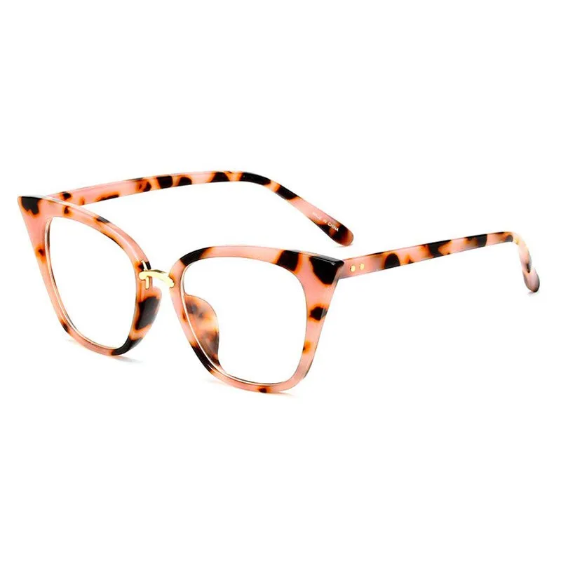 Hotony Women's Full Rim Acetate Cat Eye Frame Eyeglasses 97093