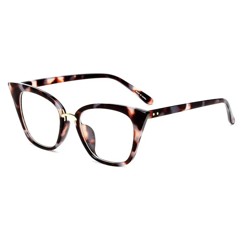 Hotony Women's Full Rim Acetate Cat Eye Frame Eyeglasses 97093