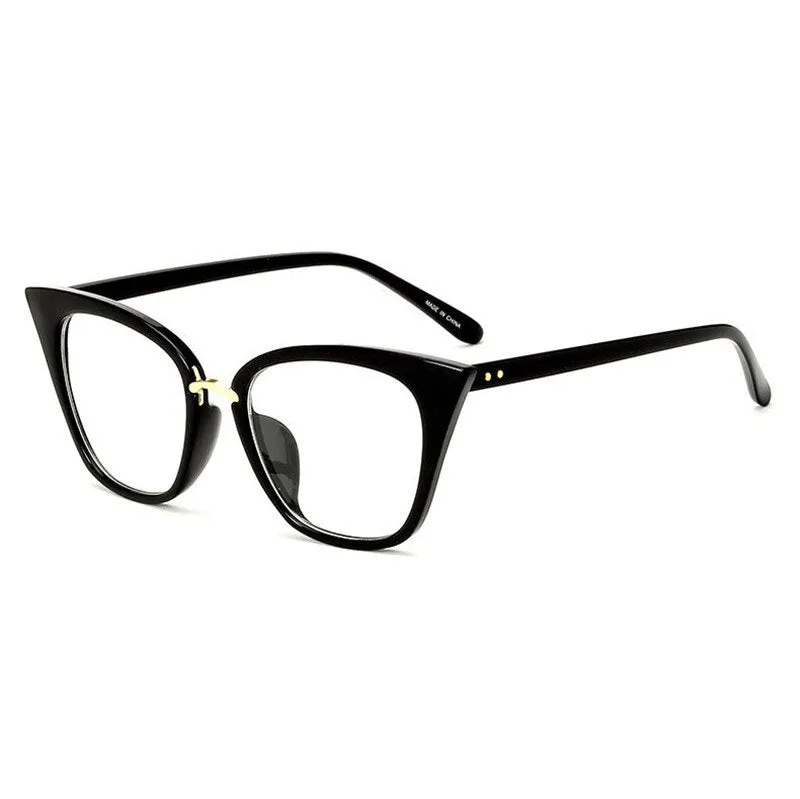 Hotony Women's Full Rim Acetate Cat Eye Frame Eyeglasses 97093