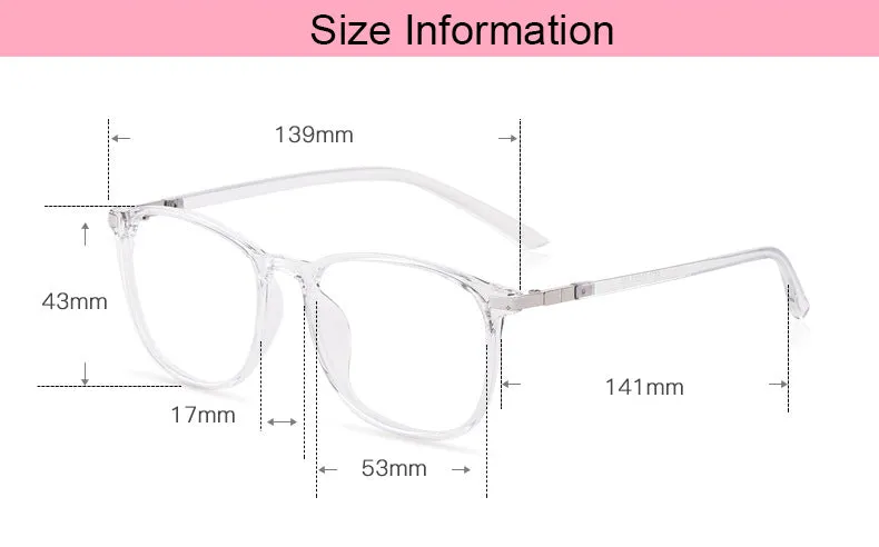 Hotony Women's Full Rim Square Acetate Frame Eyeglasses 6621