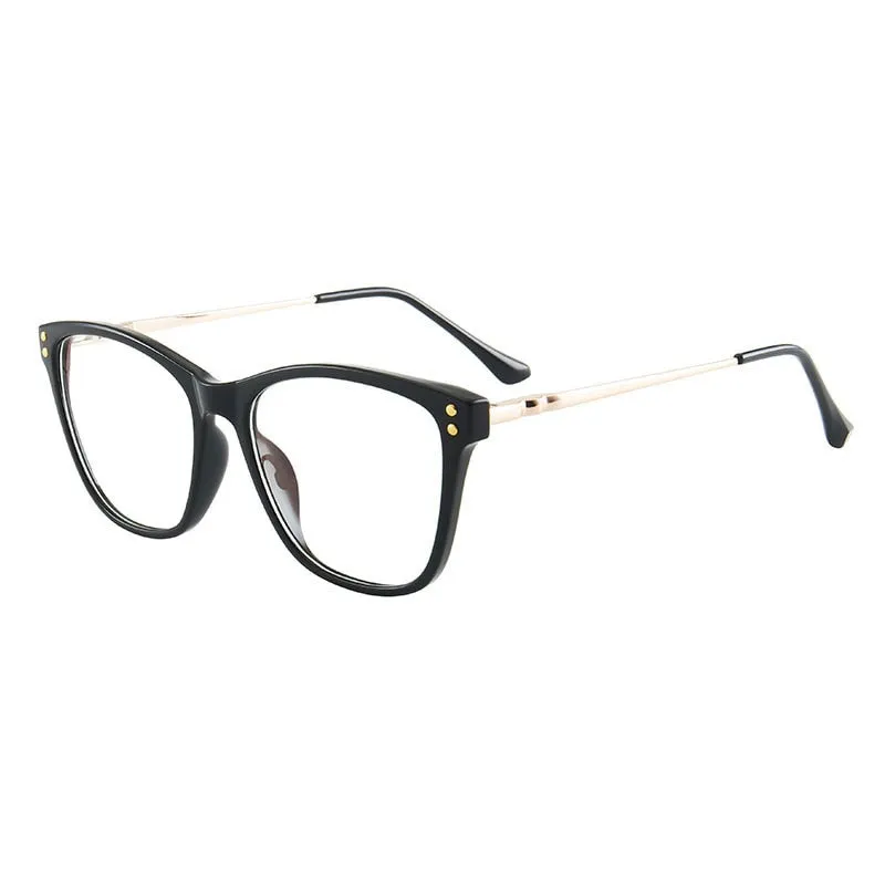 Hotony Women's Full Rim TR 90 Resin Cat Eye Frame Eyeglasses 7032