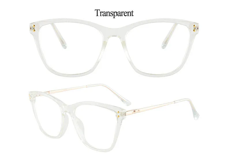 Hotony Women's Full Rim TR 90 Resin Cat Eye Frame Eyeglasses 7032