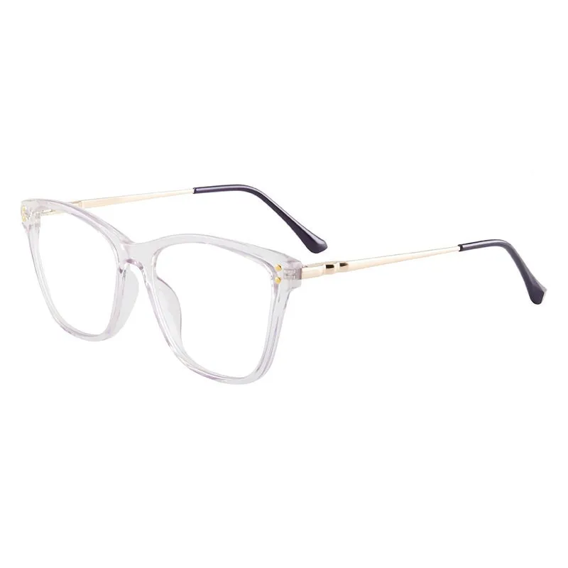 Hotony Women's Full Rim TR 90 Resin Cat Eye Frame Eyeglasses 7032