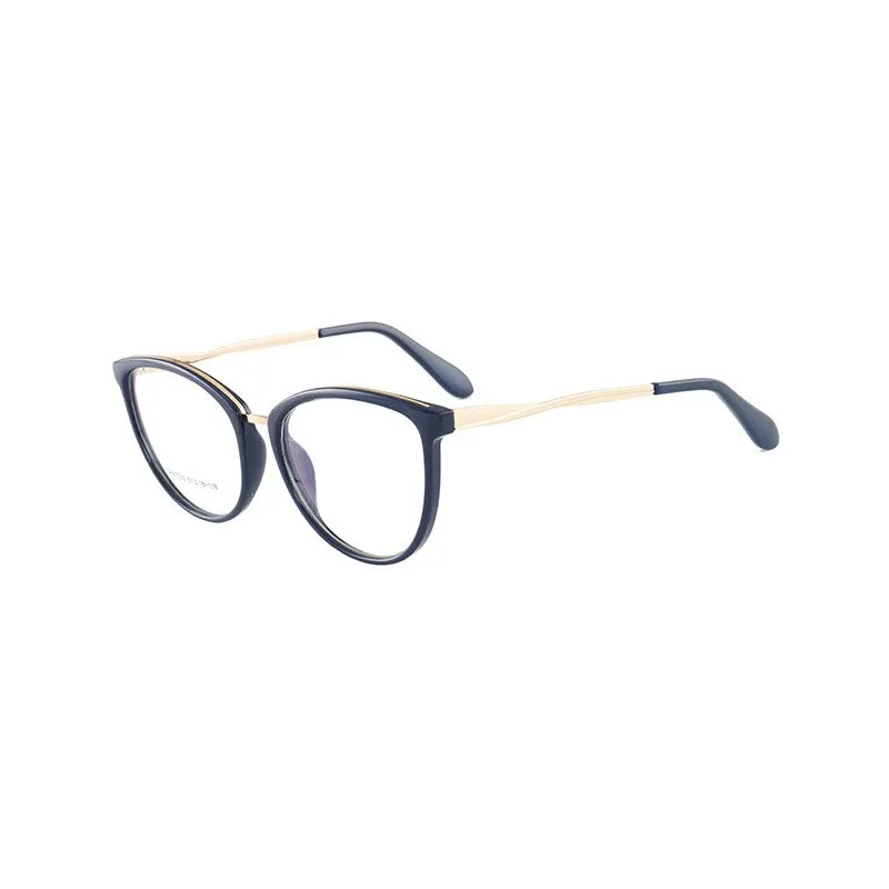 Hotony Women's Full Rim TR 90 Resin Round Frame Eyeglasses 7005