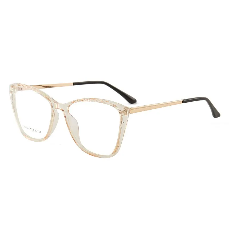 Hotony Women's Full Rim TR 90 Resin Square Cat Eye Frame Eyeglasses 7011