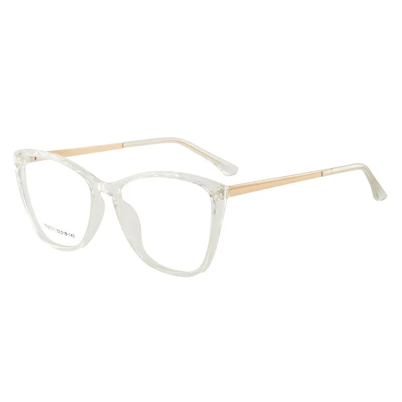 Hotony Women's Full Rim TR 90 Resin Square Cat Eye Frame Eyeglasses 7011