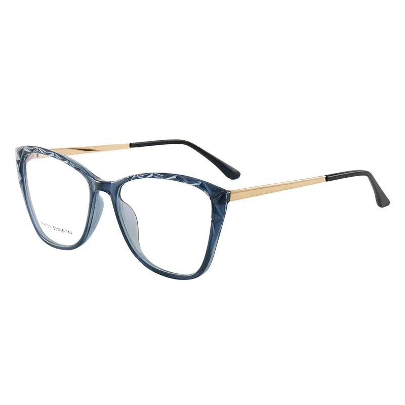 Hotony Women's Full Rim TR 90 Resin Square Cat Eye Frame Eyeglasses 7011