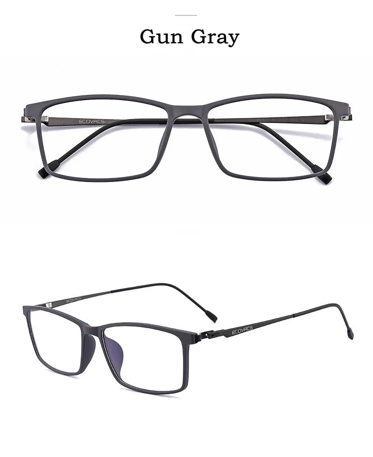 KatKani Men's Full Rim Alloy Screwless Frame Eyeglasses E0207