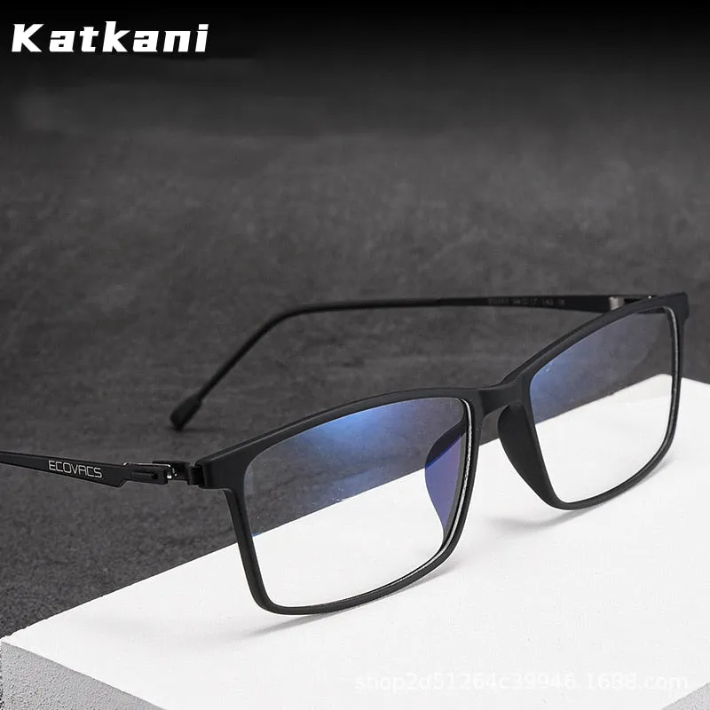 KatKani Men's Full Rim Alloy Screwless Frame Eyeglasses E0207