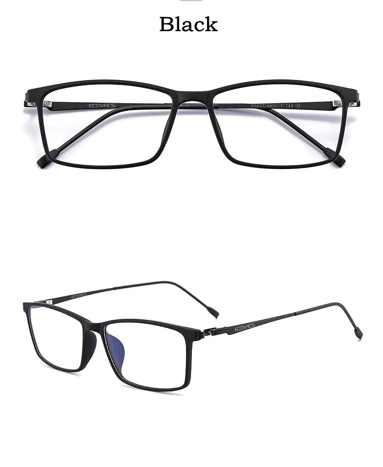 KatKani Men's Full Rim Alloy Screwless Frame Eyeglasses E0207