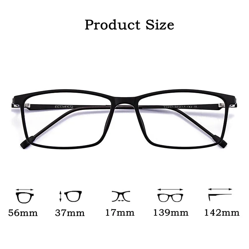 KatKani Men's Full Rim Alloy Screwless Frame Eyeglasses E0207