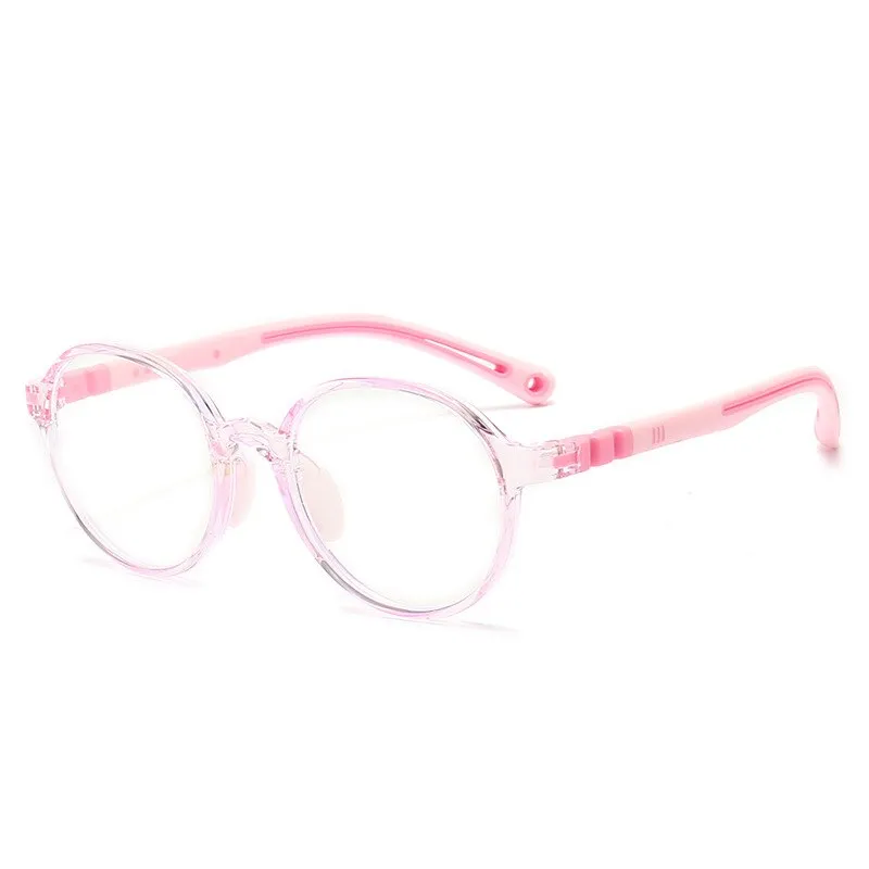 KatKani Unisex Children's  Full Rim Round TR 90  Sillicone Frame Eyeglasses R106