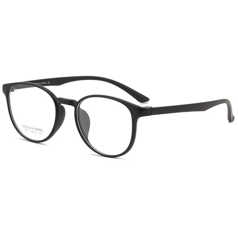 KatKani Unisex Full Rim Round TR 90 Resin Frame Eyeglasses UV400 Tr6815