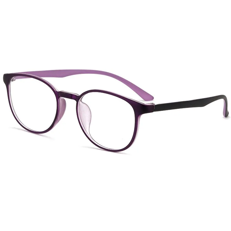 KatKani Unisex Full Rim Round TR 90 Resin Frame Eyeglasses UV400 Tr6815