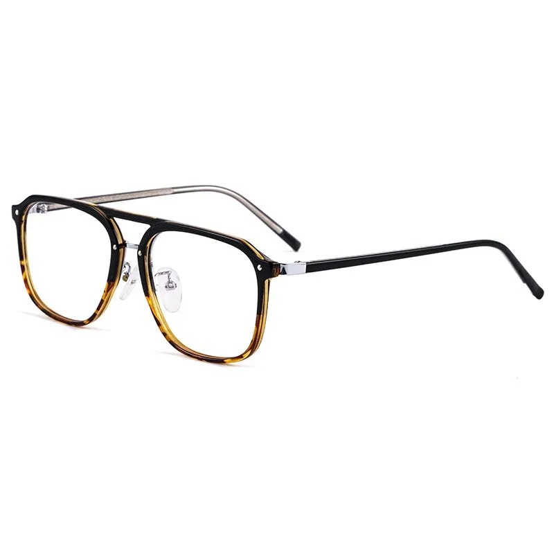 KatKani Unisex Full Rim Square Double Bridge Acetate Frame Eyeglasses Kbt98801