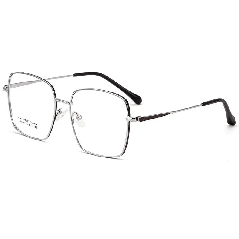 KatKani Unisex Full Rim Square Titanium Alloy IP Plated Frame Eyeglasses Ac007