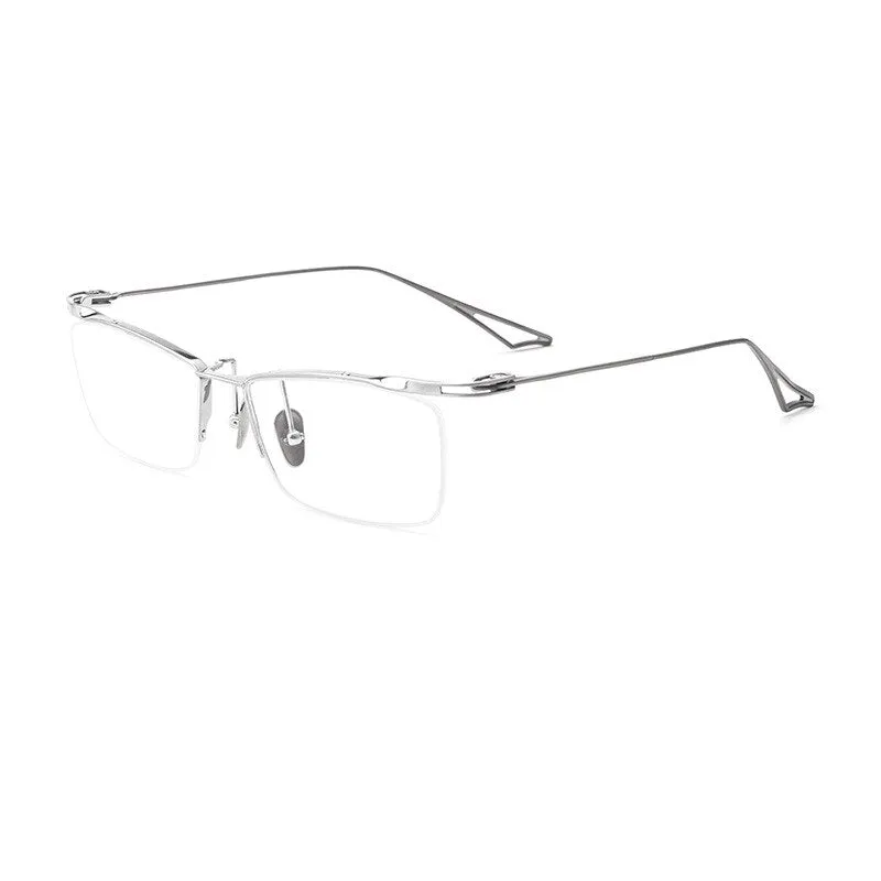 KatKani Unisex Semi Rim Square Titanium Eyeglasses 2266act