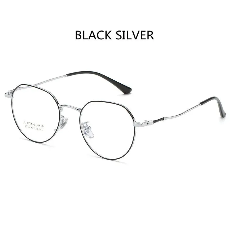 Kocolior Unisex Full Rim Oval Titanium Eyeglasses 2255