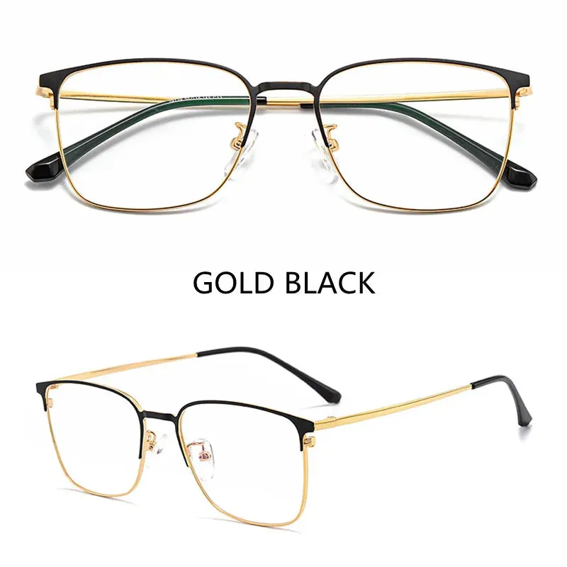 Kocolior Unisex Full Rim Rectangle Alloy Eyeglasses 39139