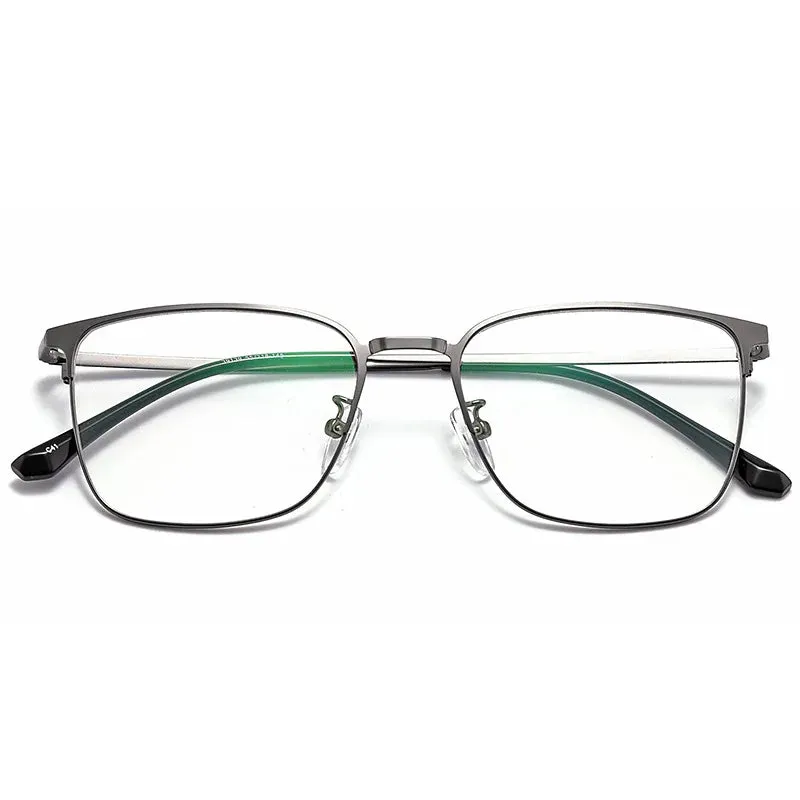 Kocolior Unisex Full Rim Rectangle Alloy Eyeglasses 39139