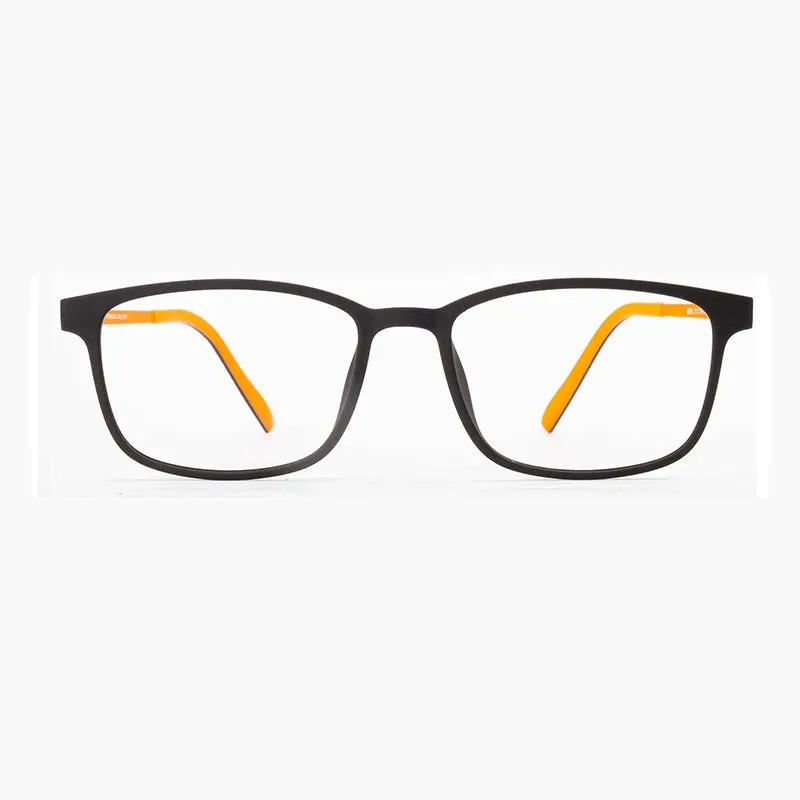 Kocolior Unisex Full Rim Square Tr 90 Eyeglasses 8856