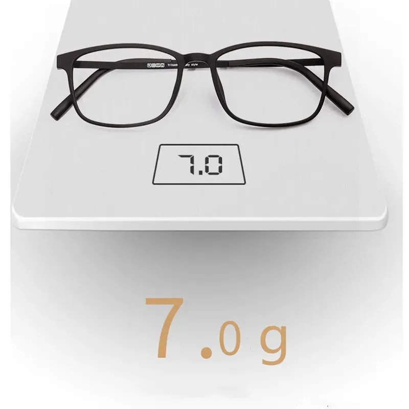 Kocolior Unisex Full Rim Square Tr 90 Eyeglasses 8856