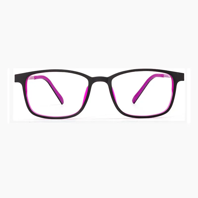 Kocolior Unisex Full Rim Square Tr 90 Eyeglasses 8856