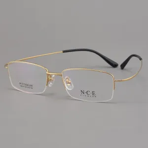 Men's Semi Rim Titanium Eyeglasses Sc18024