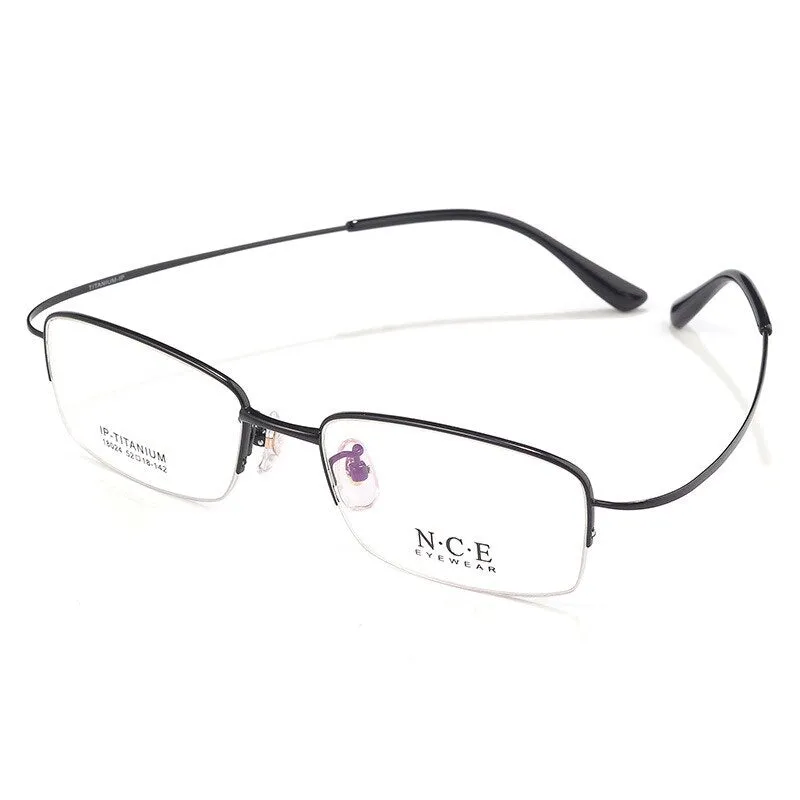 Men's Semi Rim Titanium Eyeglasses Sc18024