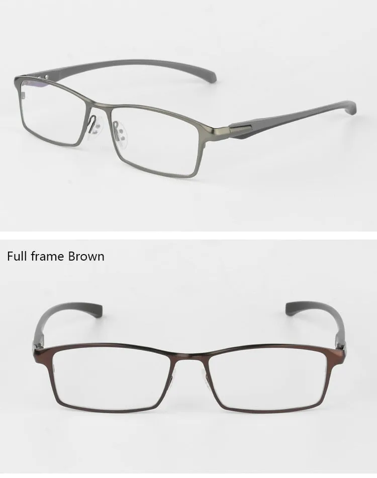 Men's Titanium Alloy Frame Half/Full Rim Eyeglasses 9064 9065