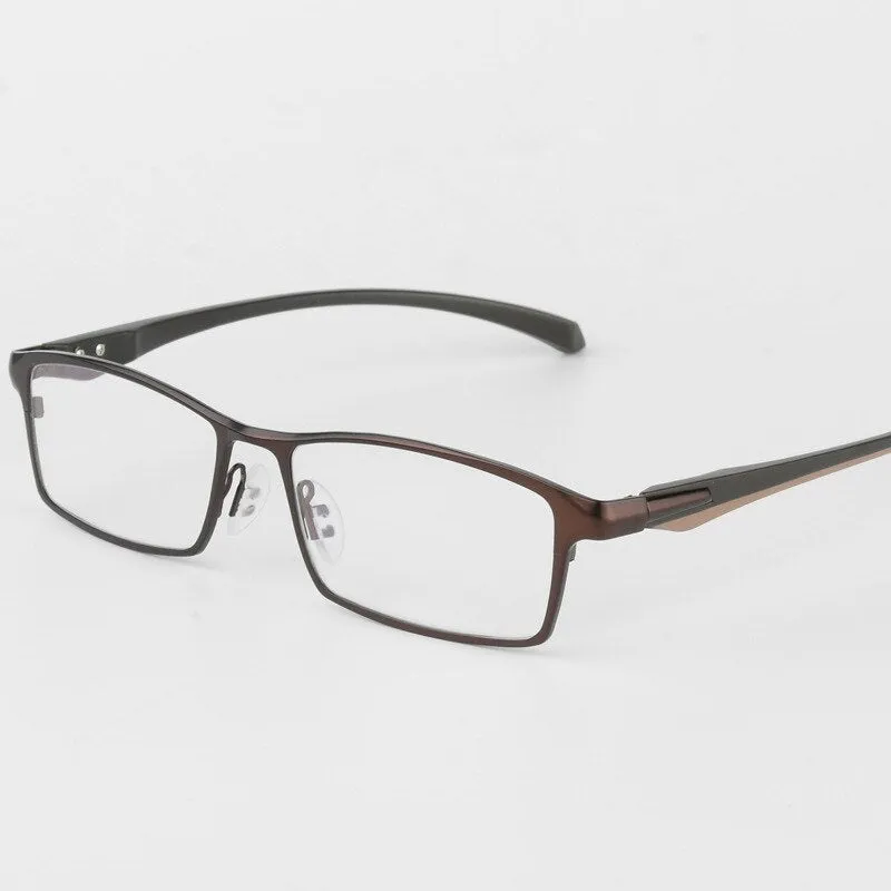 Men's Titanium Alloy Frame Half/Full Rim Eyeglasses 9064 9065