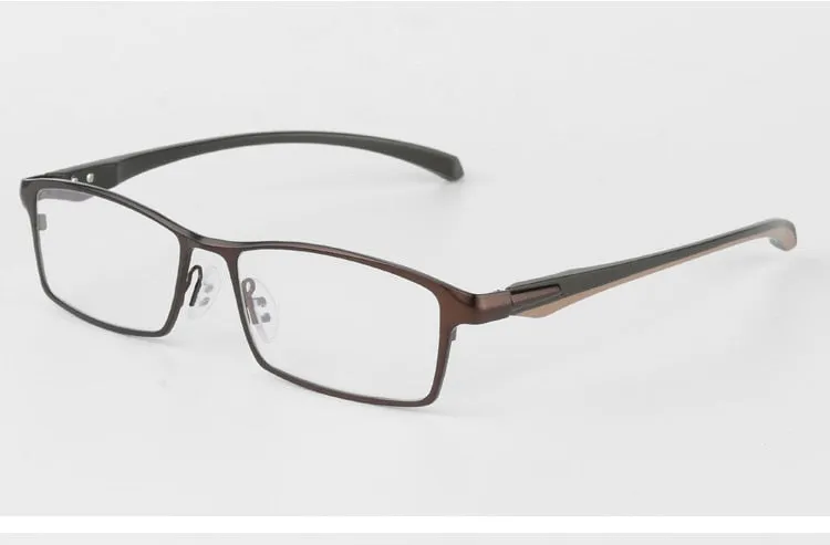 Men's Titanium Alloy Frame Half/Full Rim Eyeglasses 9064 9065