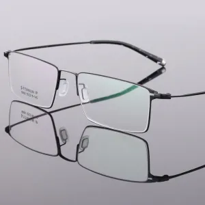 Men's Titanium Frame Full Rim Eyeglasses 6900