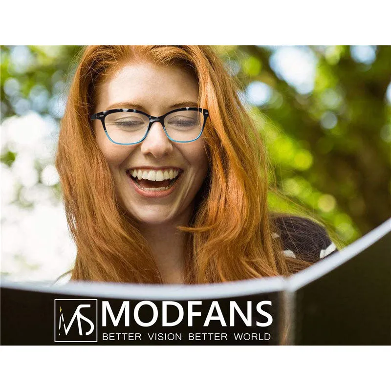 Modfans Unisex Square Polycarbonate Full Rim Reading Glasses R031 - Stylish and Durable Eyewear for All Needs