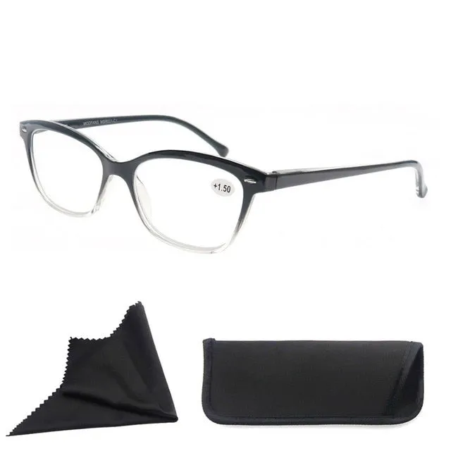 Modfans Unisex Square Polycarbonate Full Rim Reading Glasses R031 - Stylish and Durable Eyewear for All Needs