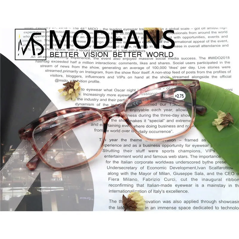 Modfans Unisex Square Polycarbonate Full Rim Reading Glasses R031 - Stylish and Durable Eyewear for All Needs