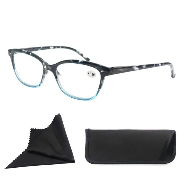 Modfans Unisex Square Polycarbonate Full Rim Reading Glasses R031 - Stylish and Durable Eyewear for All Needs