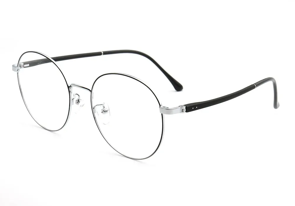 Muzz Unisex Full Rim Round Alloy Eyeglasses 7915