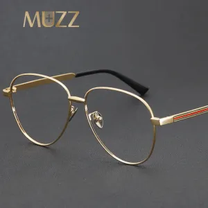 Muzz Unisex Full Rim Round Titanium Eyeglasses 2280