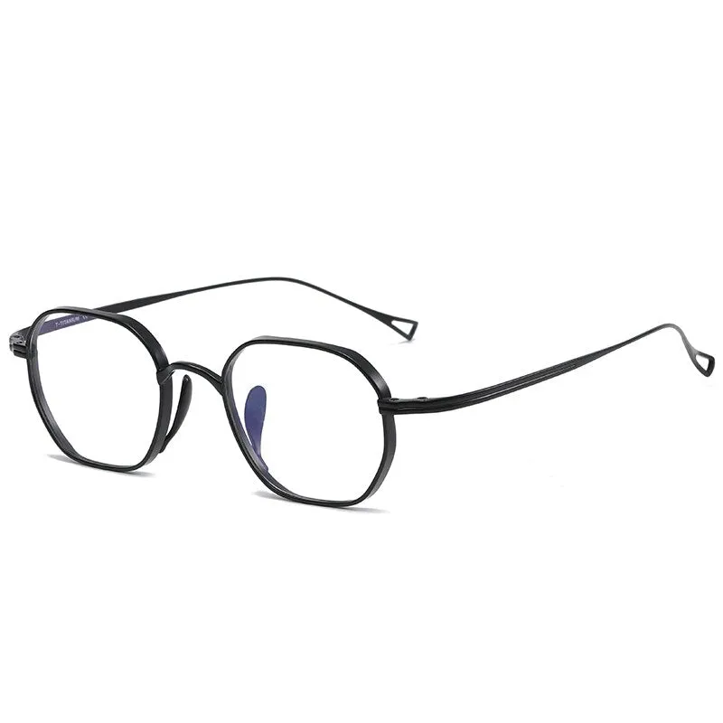 Muzz Unisex Full Rim Square Round Titanium Acetate Frame Eyeglasses 9917