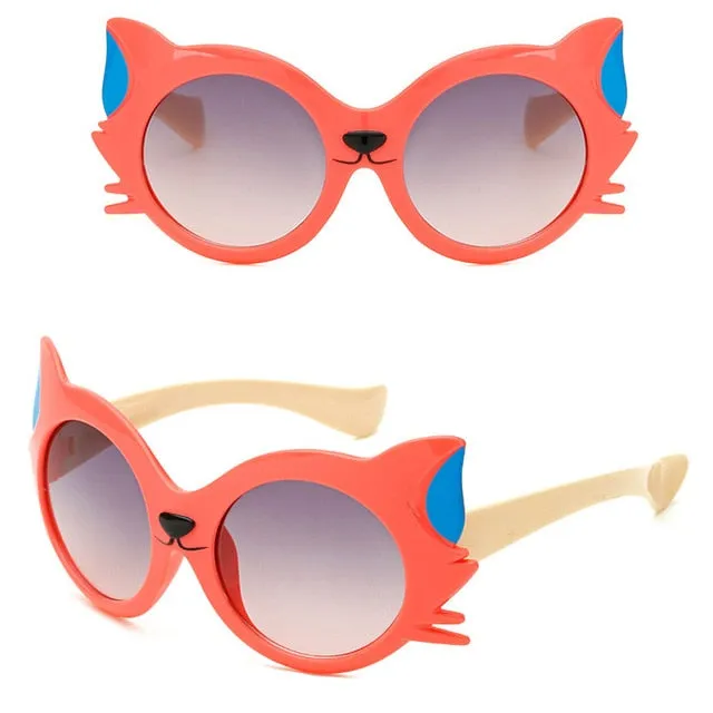 New Cartoon Fox Sunglasses Children Travel Outdoor