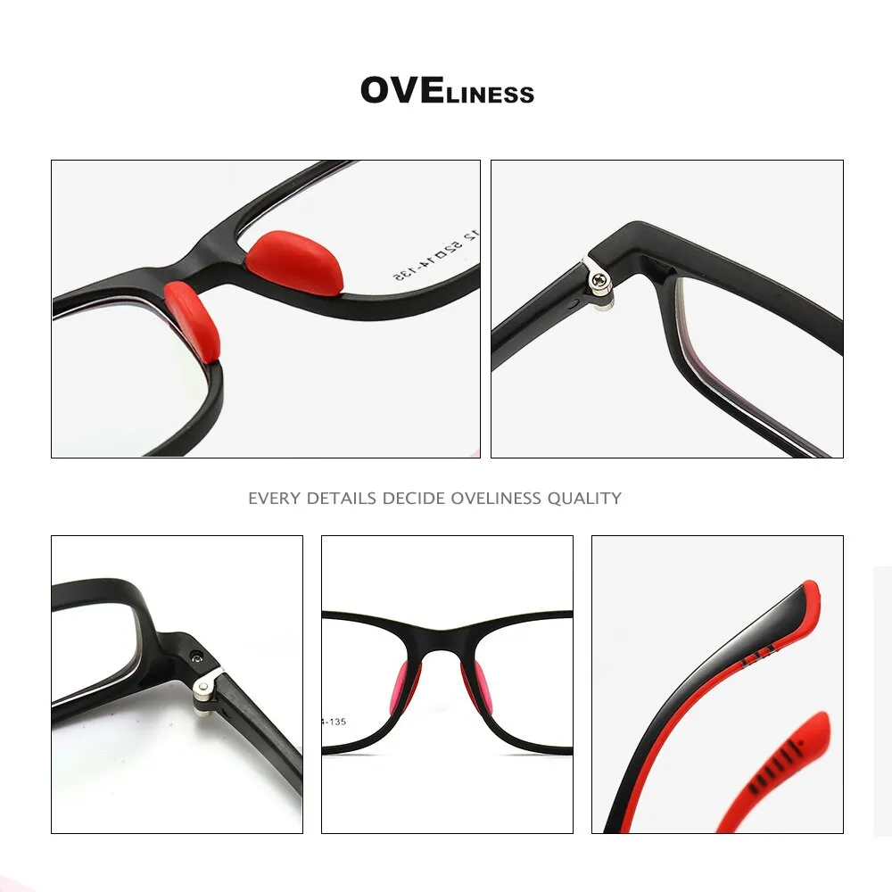 Oveliness Unisex Children's Full Rim Square Tr 90 Titanium Eyeglasses Oltrd12p