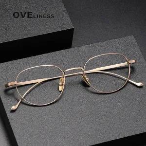 Oveliness Unisex Full Rim Oval Titanium Eyeglasses 0100